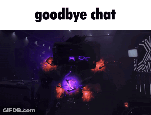Robot Saying Goodbye Chat GIF