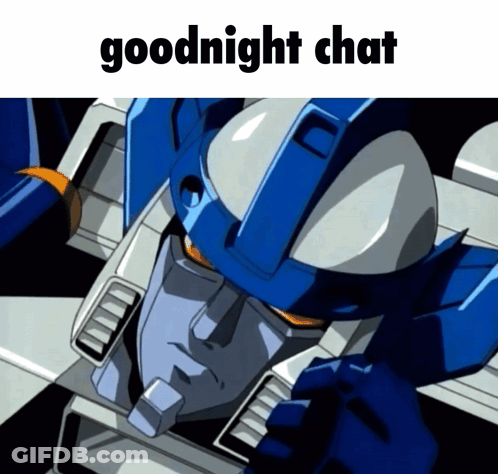 Robot Saying Goodnight Chat GIF