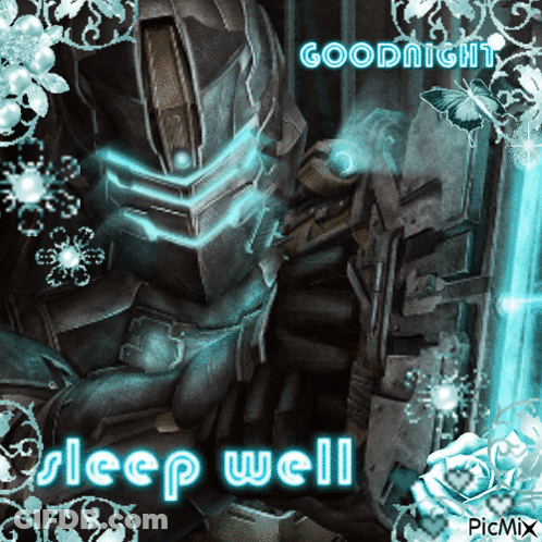 Robot Saying Goodnight Sleep Well GIF