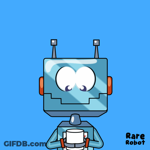 Robot Saying Happy Thursday GIF