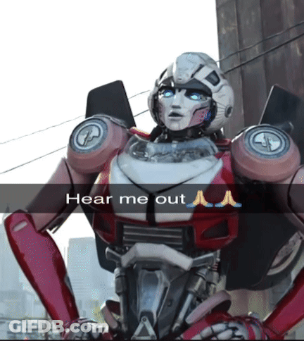 Robot Saying Hear Me Out GIF