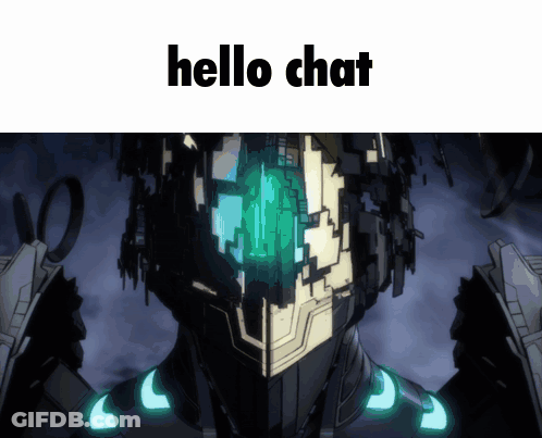 Robot Saying Hello Chat GIF