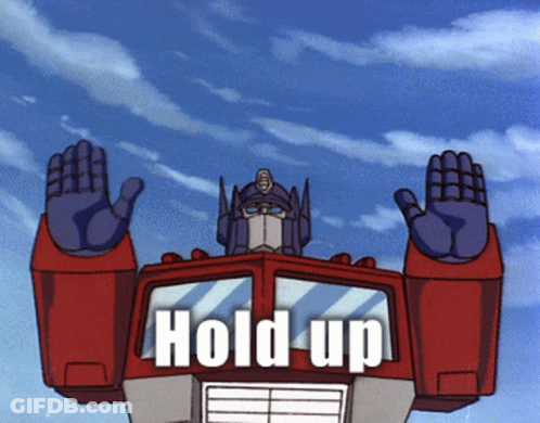 Robot Saying Hold Up GIF