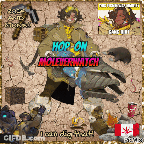 Robot Saying Hop On Moleverwatch I Can Dig That GIF