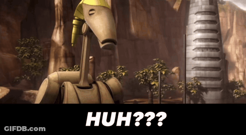 Robot Saying Huh GIF