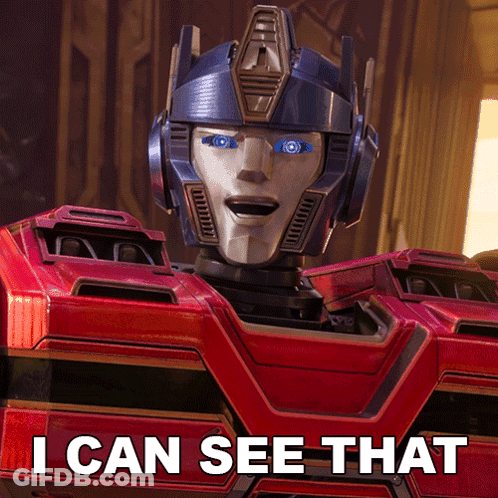 Robot Saying I Can See That GIF