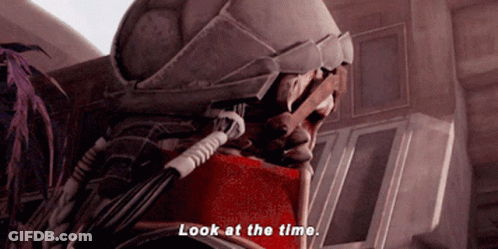 Robot Saying Look At The Time GIF