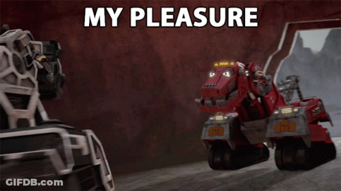 Robot Saying My Pleasure GIF
