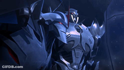 Robot Saying Now Starscream GIF