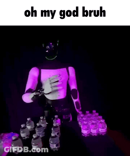 Robot Saying Oh My God Bruh GIF