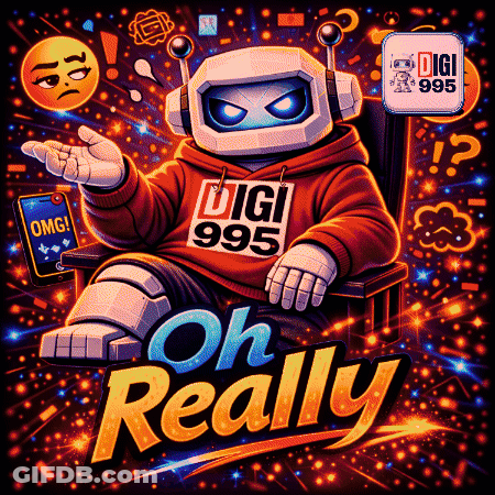 Robot Saying Oh Really GIF