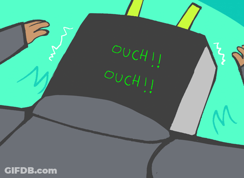 Robot Saying Ouch GIF