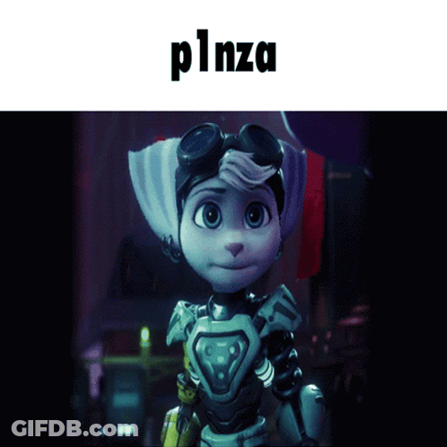 Robot Saying P1nza GIF
