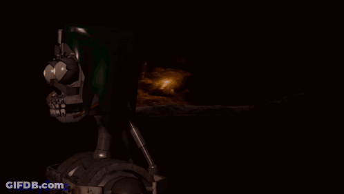 Robot Saying Say That Again Poster GIF