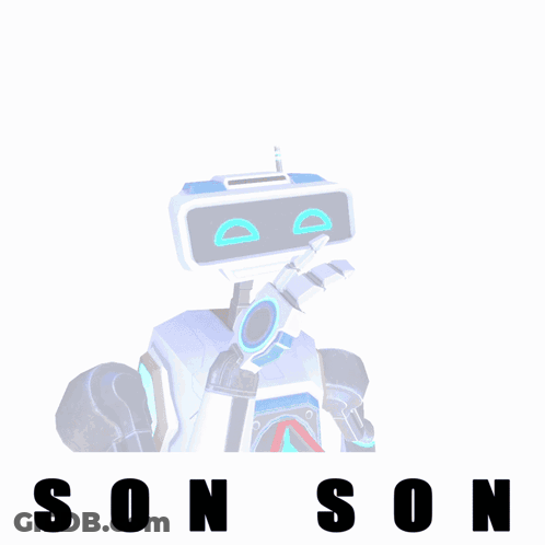 Robot Saying Son GIF