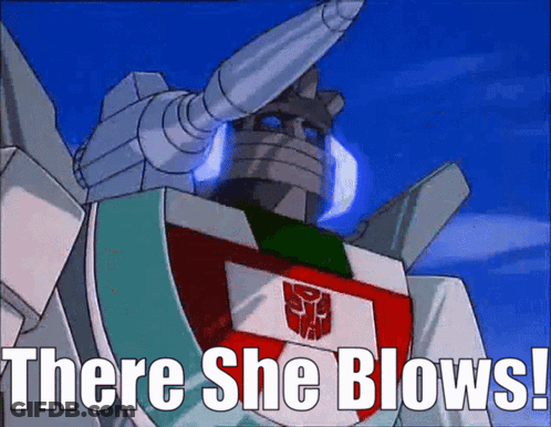 Robot Saying There She Blows GIF