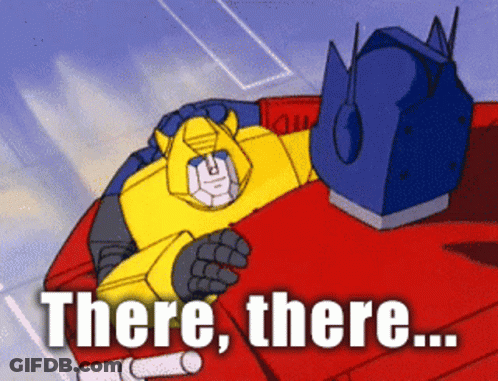 Robot Saying There There GIF