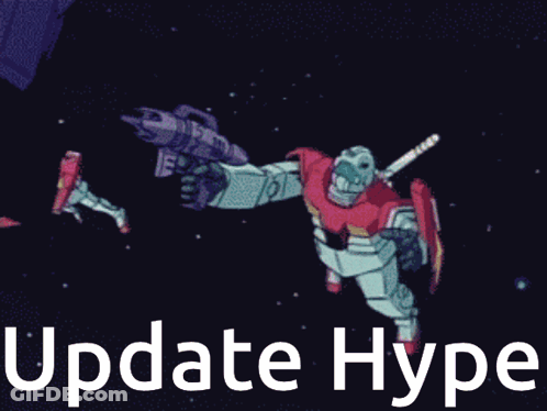 Robot Saying Update Hype GIF