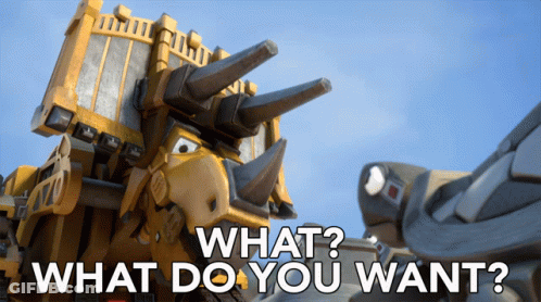 Robot Saying What Do You Want GIF