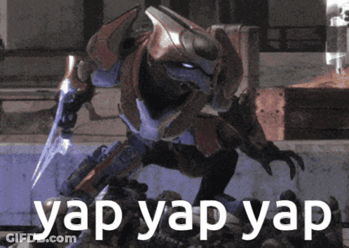 Robot Saying Yap Yap Yap GIF