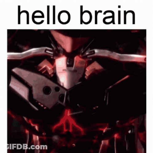 Robot Says Hello Brain GIF
