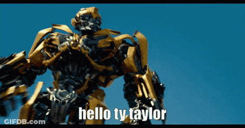 Robot Says Hello To Ty Taylor GIF