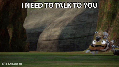 Robot Says I Need To Talk To You GIF