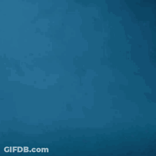 Robot Silhouette In Blue Water GIF