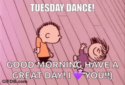 Robot Sitting In Coffee Happy Tuesday My Sisters Love Y'all GIF