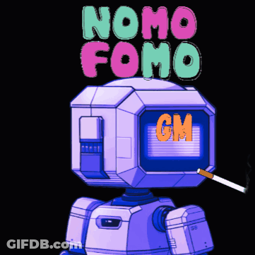 Robot Smoking Cigarette GM GIF