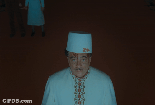 Robot Standing In Front Of Building Saying My Master Such A Brilliant Scheme GIF