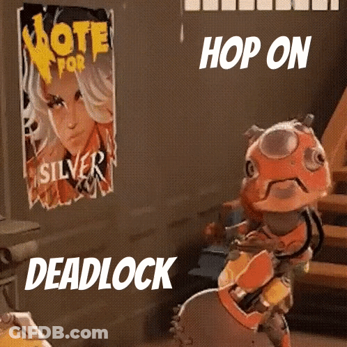 Robot Standing In Front Of Vote For Silver Poster GIF