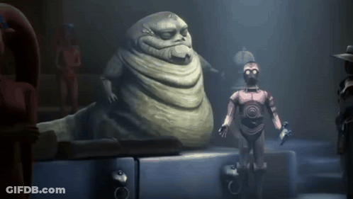 Robot Standing Next To Huge Worm GIF