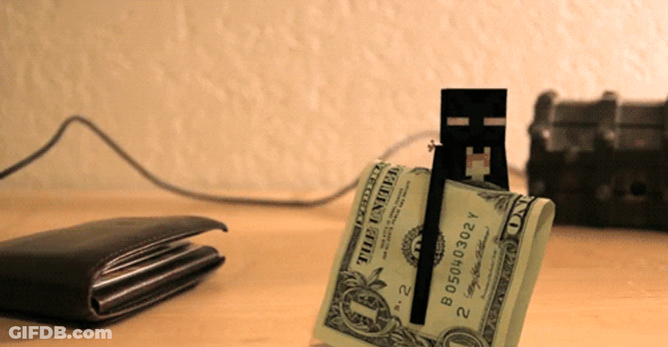 Robot Stealing Money GIF