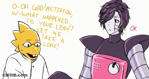 Robot Talking To Robot O Oh God Mettaton GIF