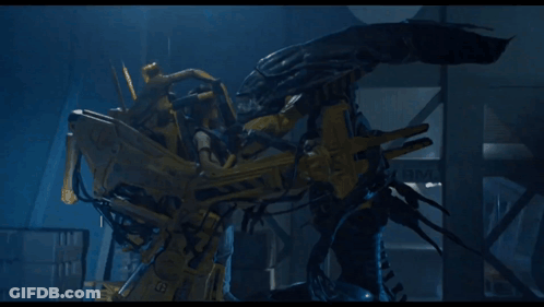 Robot With B Letter Arm GIF