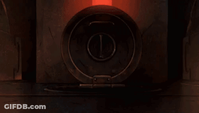 Robot With Blood Dripping From Mouth GIF