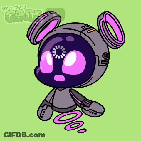 Robot With Christopher's Genie GIF