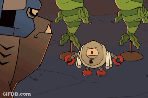 Robot With Crown Cartoon GIF