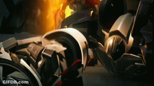 Robot With Flame GIF
