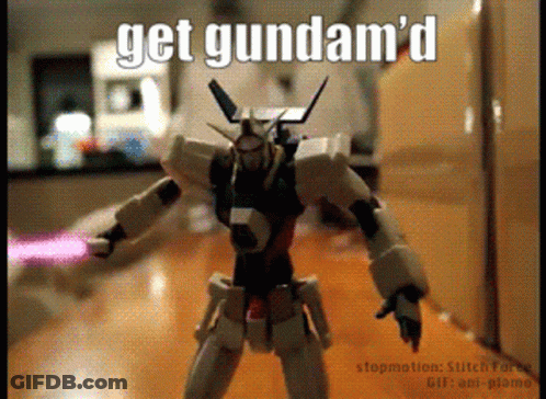 Robot With Get Gundam'd GIF