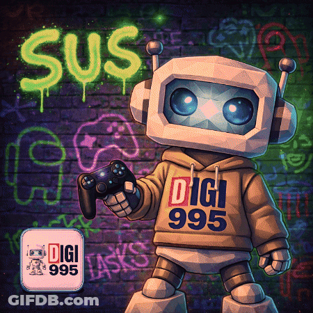 Robot With Headphones And Digi 995 Hoodie GIF