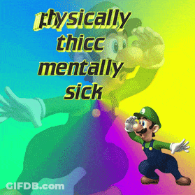 Robot With Headphones Saying I Am Not Thicc Enough GIF