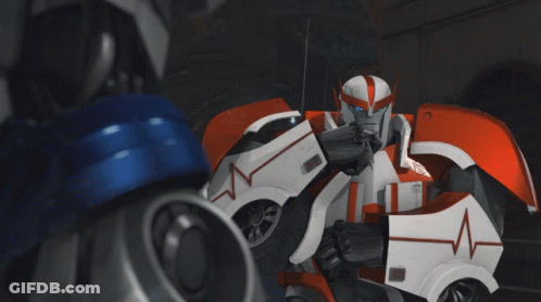 Robot With Heartbeat On Chest GIF