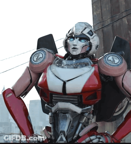 Robot With Letter A GIF