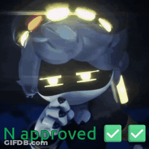 Robot With N Approved GIF
