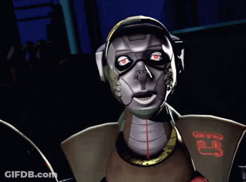 Robot With Number 23 GIF