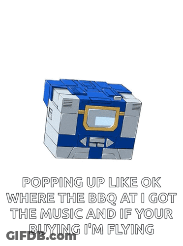 Robot With Pop Up Text Saying Ok GIF
