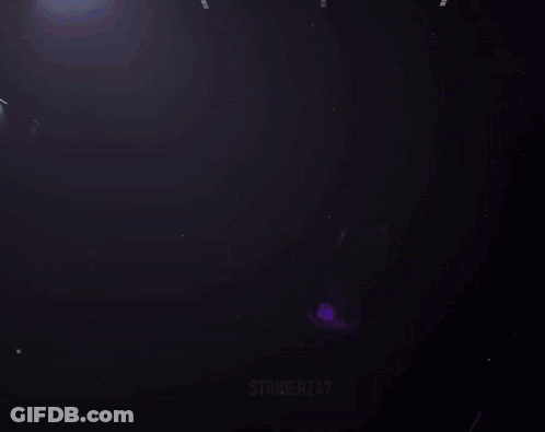 Robot With Purple Light From Face GIF
