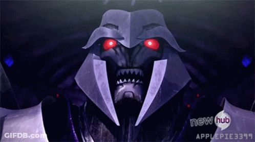 Robot With Red Eyes Speech Bubble Says New Hub Applepie3399 GIF
